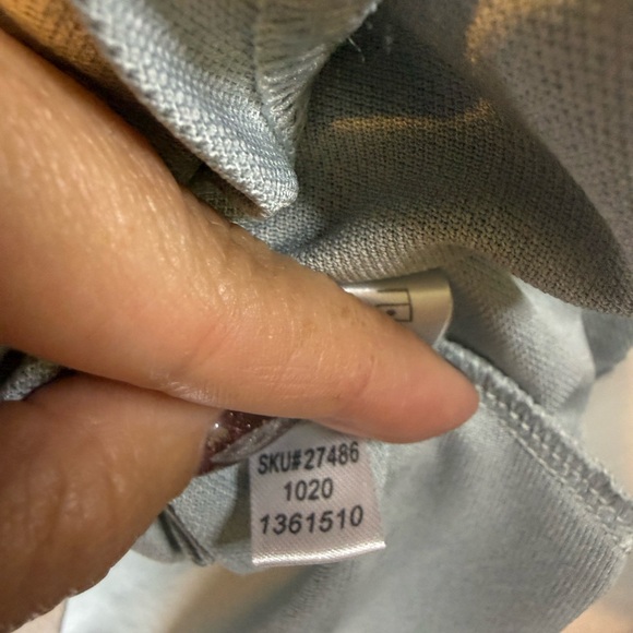 FootJoy Light Grey/Blue Sleeveless Polo Shirt size small - Picture 5 of 8